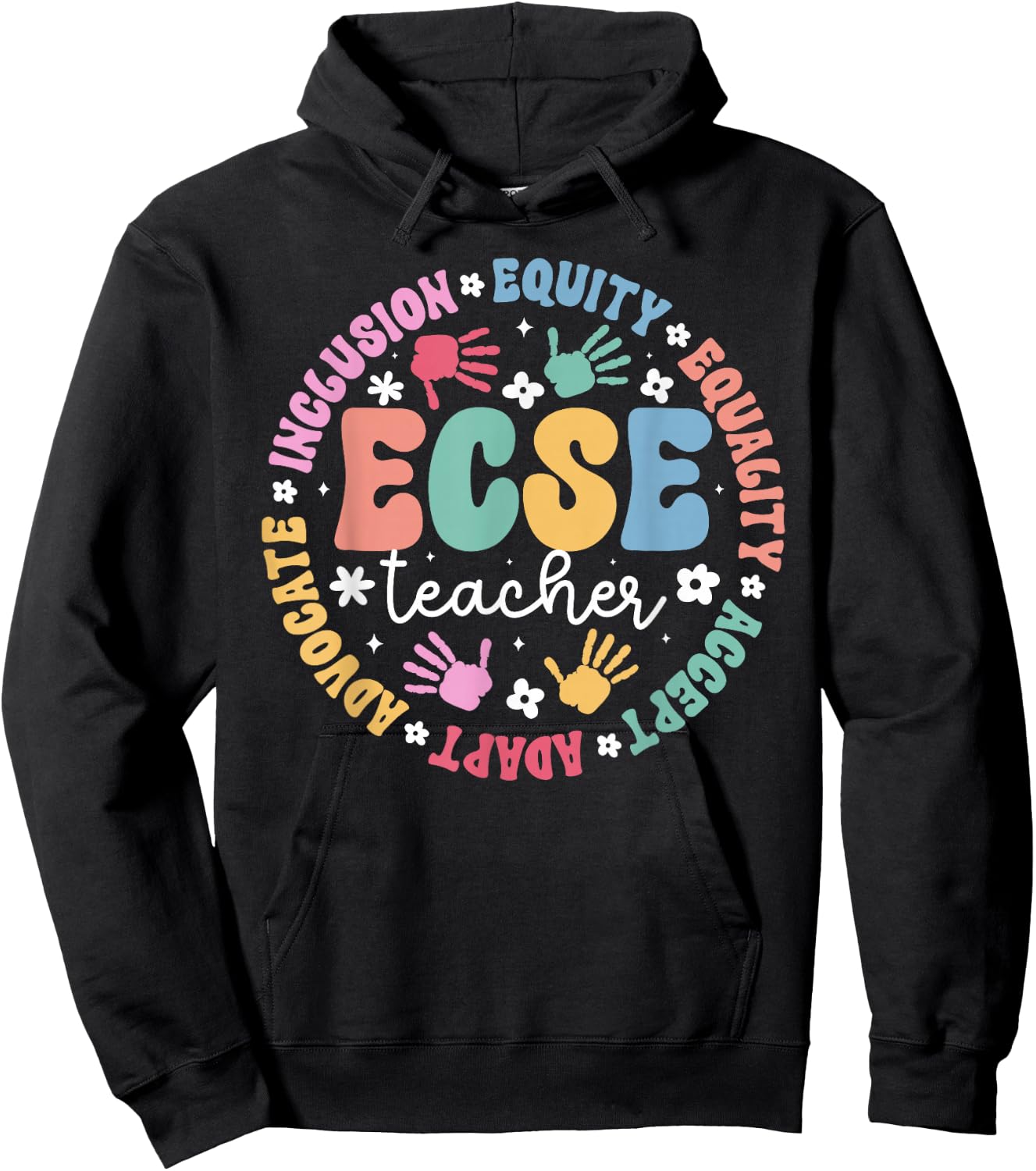 ECSE Teacher Appreciation ECSE Squad ECSE Team ECSE Crew Hoodie - Hoodie | Black
