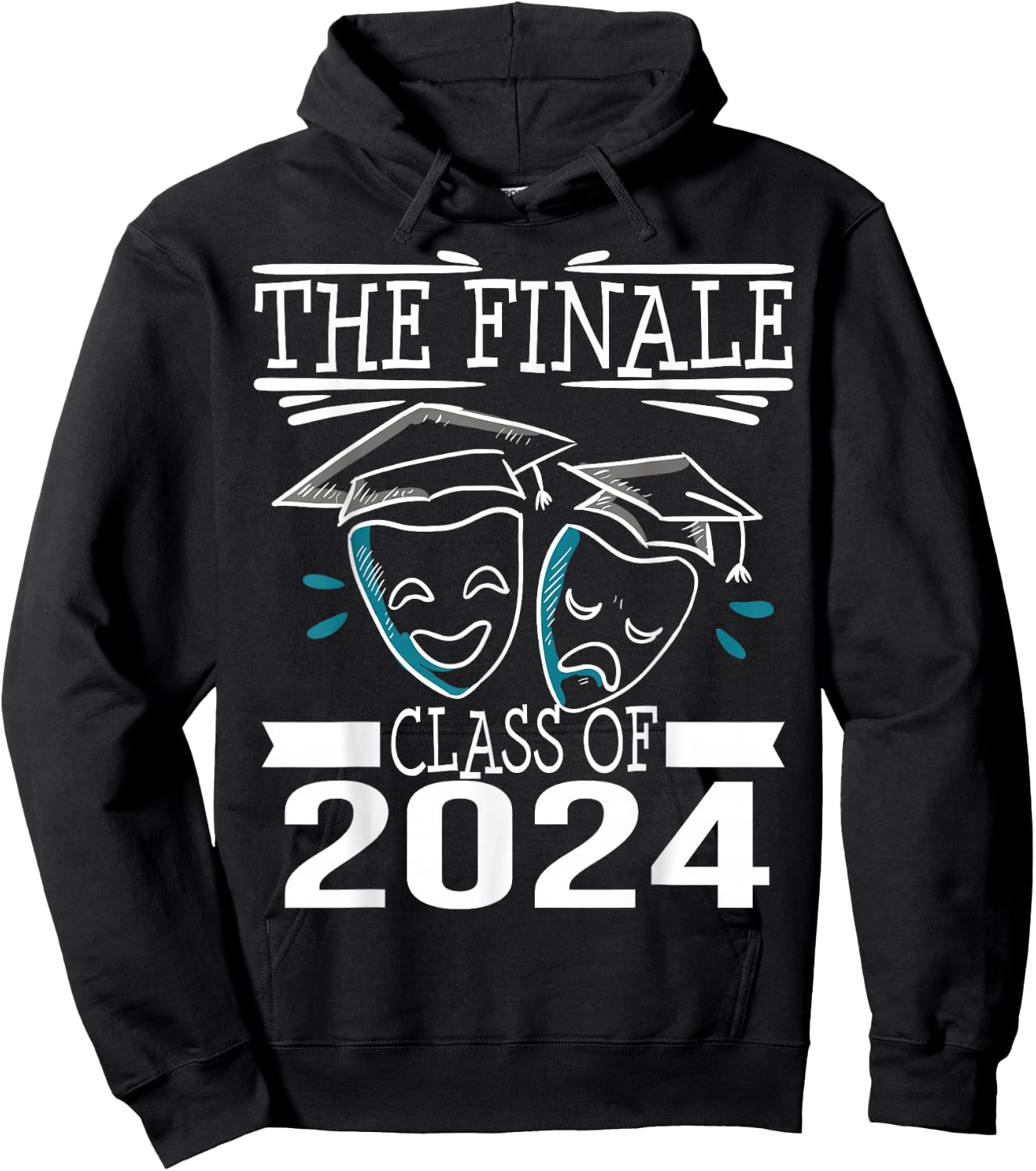 Class of 2024 Finale Drama Theater Club Actor Graduation Hoodie - Hoodie | Black