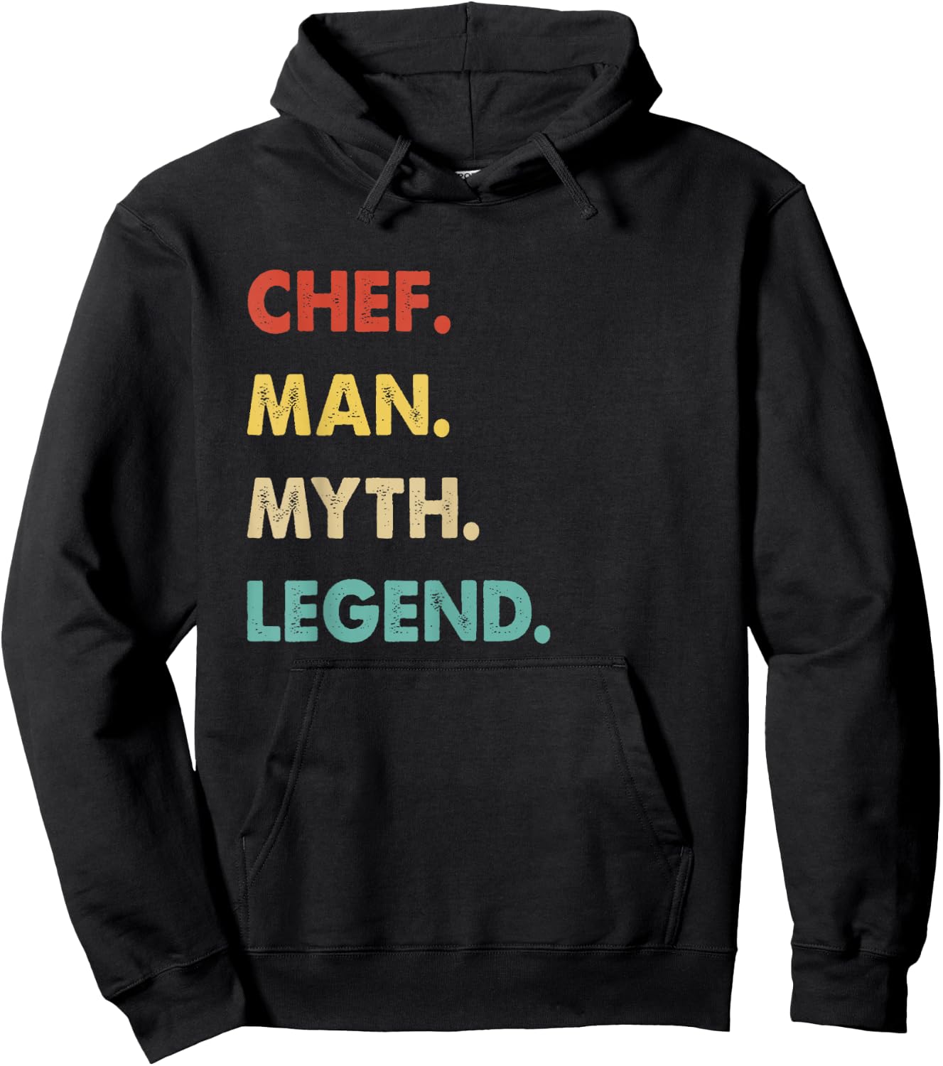 Funny Chef Gifts Chef Man Myth Legend Hoodie - Hoodie | Black