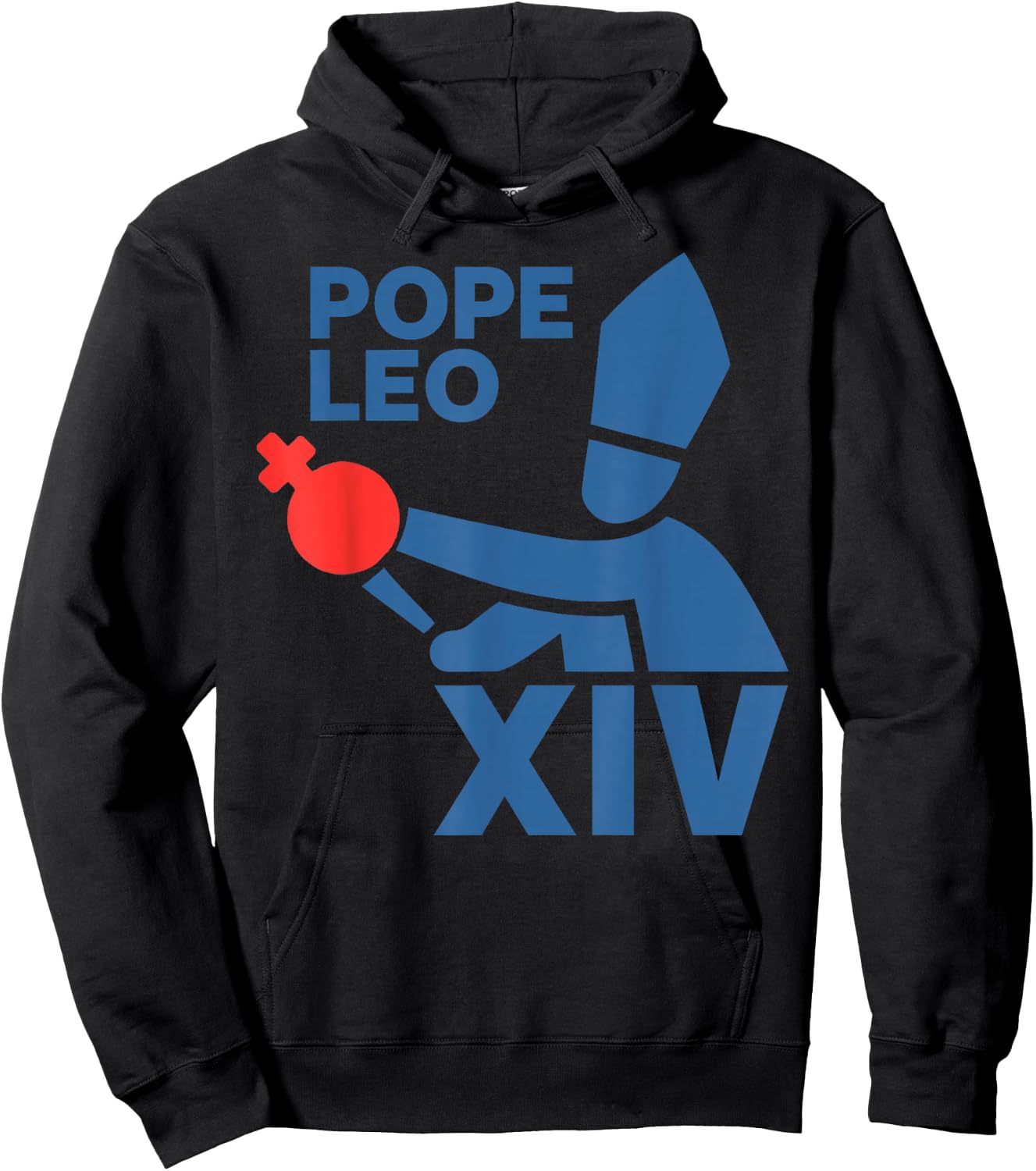 Da Pope Leo XIV Baseball Pope Leo XIV Pope Chicago Hoodie - Hoodie | Black