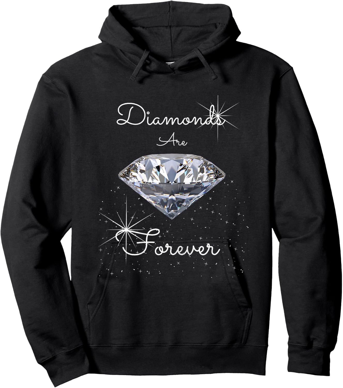 Diamonds are Forever Hoodie - Hoodie | Black