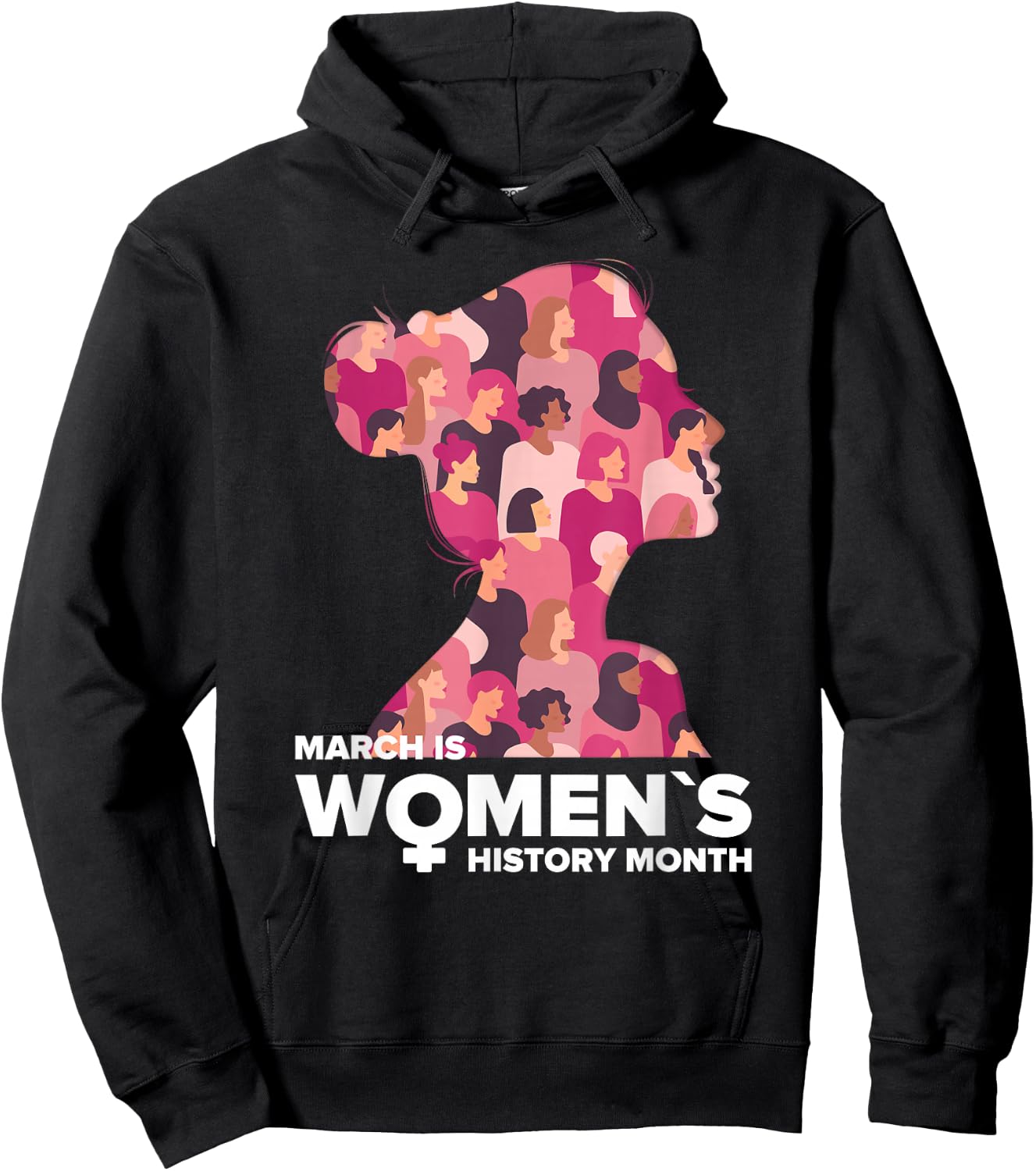National Women's History Month March Is History Month Hoodie - Hoodie | Black