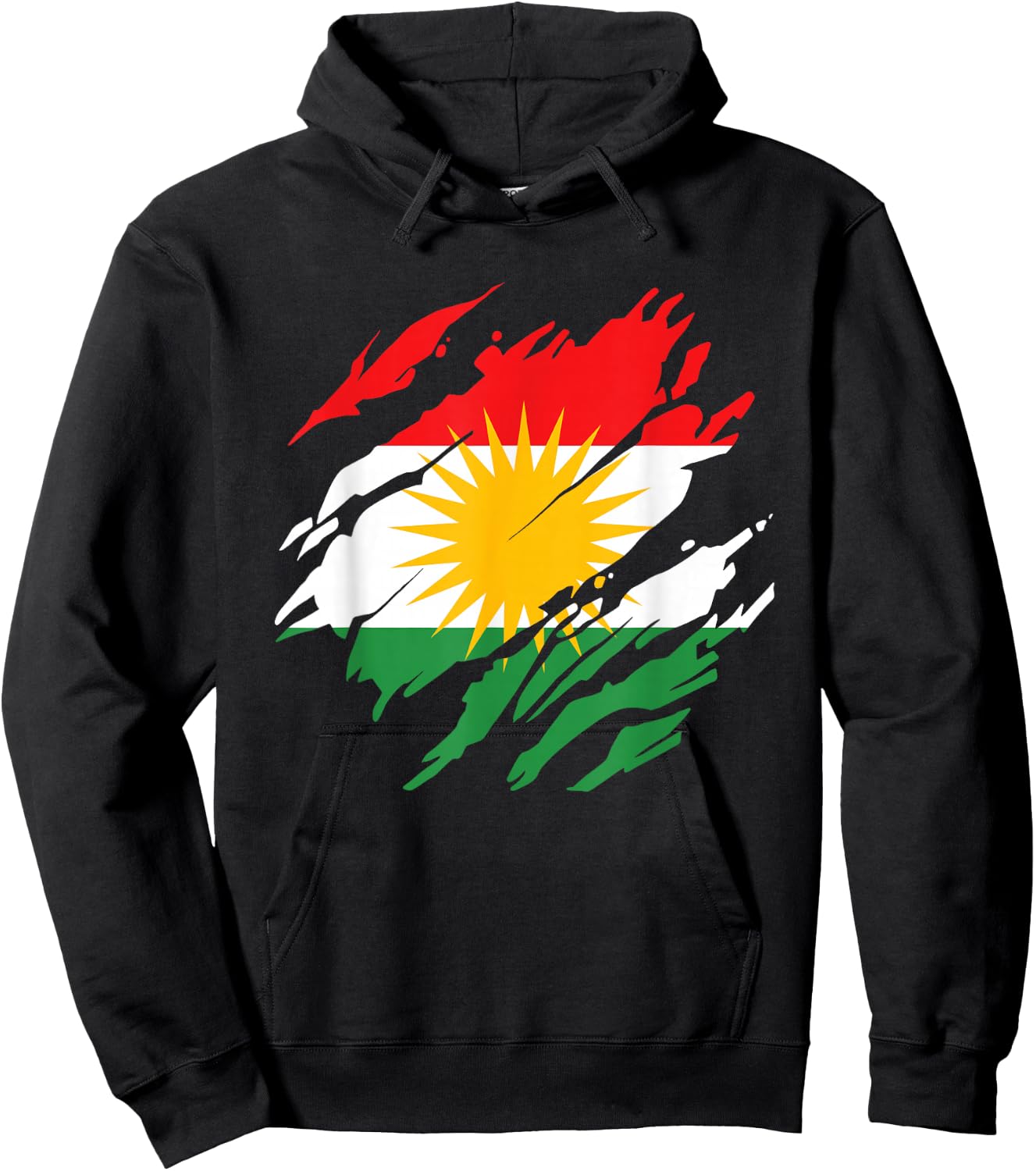 Kurdish Kurdistan Hoodie - Hoodie | Black