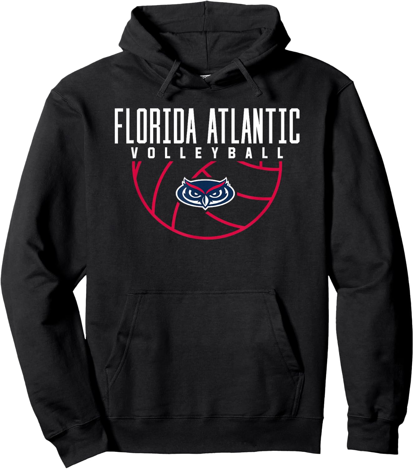 Florida Atlantic University FAU Owls Volleyball Hoodie - Hoodie | Black