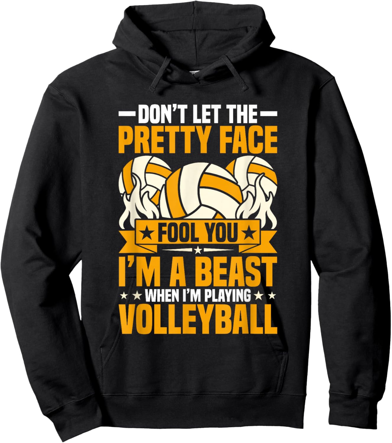 Volleyball shirt Men Women Volleyball Lover Player Teen Girl Hoodie - Hoodie | Black