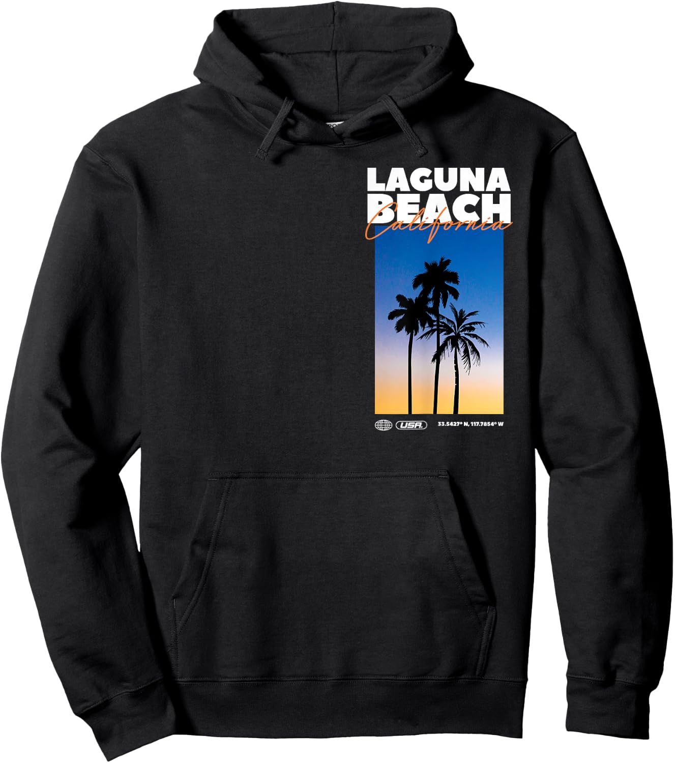 Laguna Beach - Kalifornien Sommer Palmenurlaub USA Hoodie - Hoodie | Black