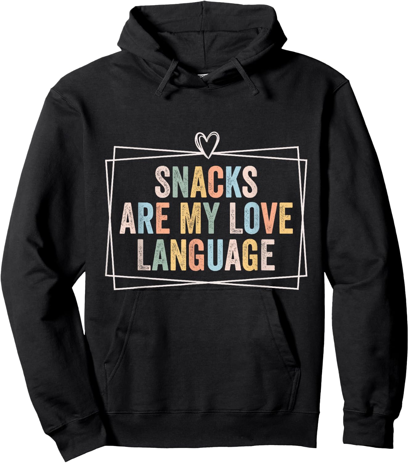 Snacks Are My Love Language Valentine Day Kids Boys Hoodie - Hoodie | Black