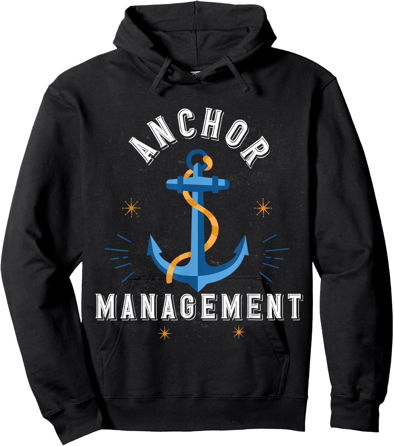 Anchor Management Sailor Boat Ship Anchor Hoodie - Hoodie | Black