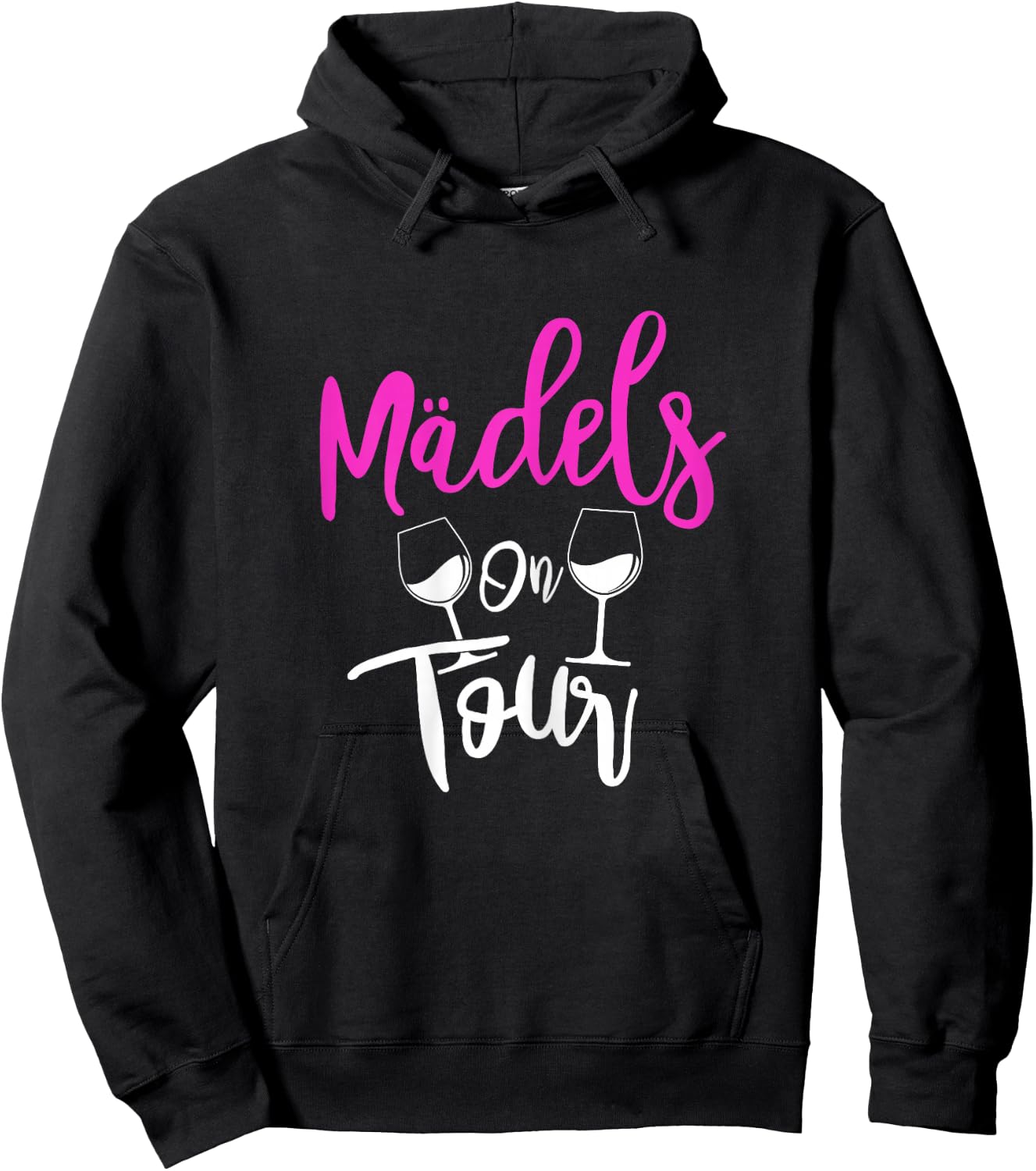 Wine Champagne Prosecco Girls' Evening Party Drinking Girls On Tour , black Hoodie - Hoodie | Black