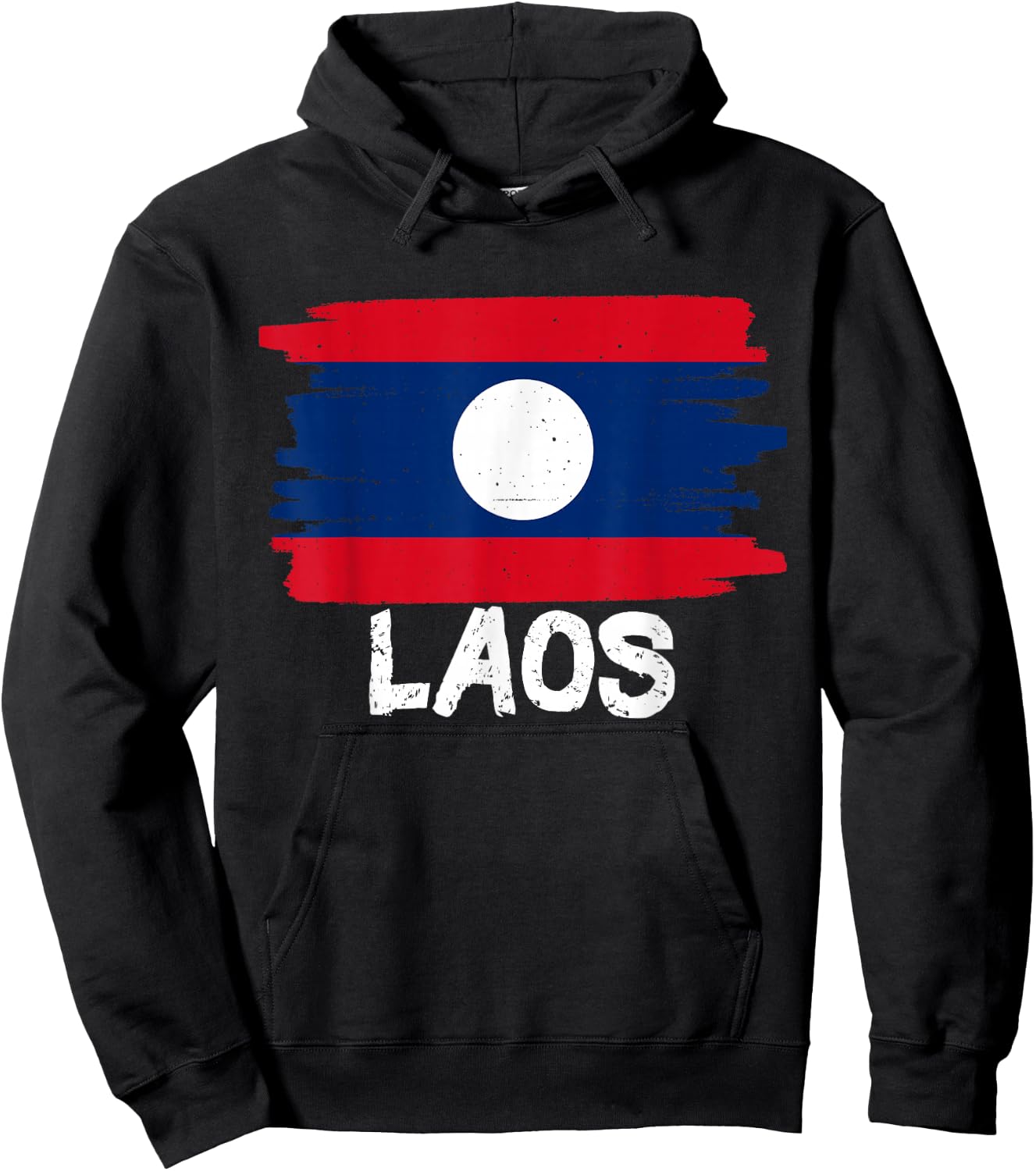 Laos Flag Hoodie - Hoodie | Black