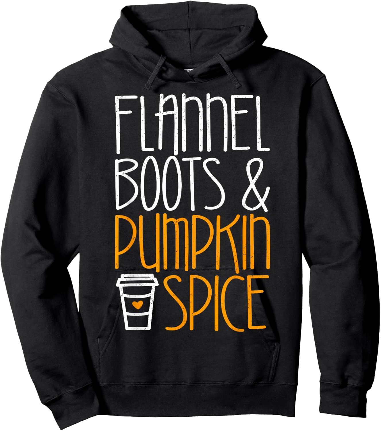 Flannel Boots And Pumpkin Spice Shirt Adult Kids Fall Season Hoodie - Hoodie | Black