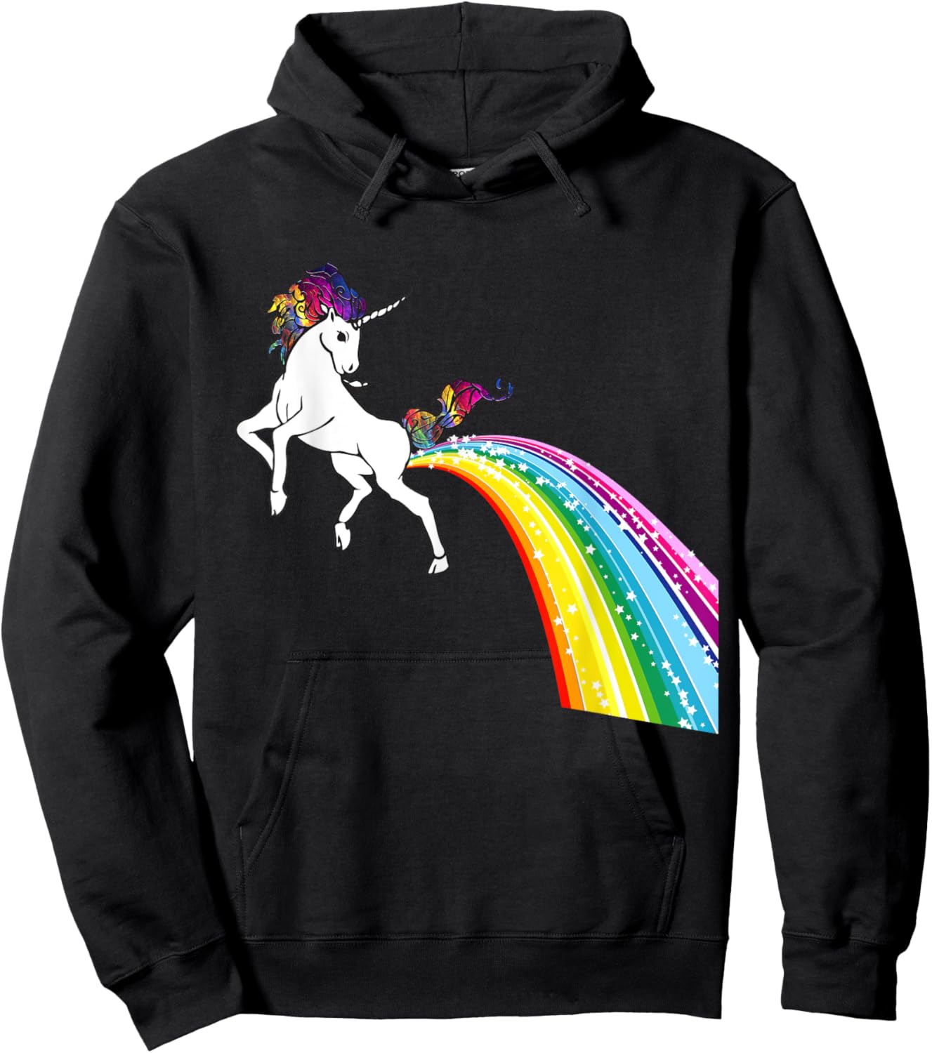 Unicorn Rainbow Poop Shirt - Bottom wiping unicorn Hoodie - Hoodie | Black