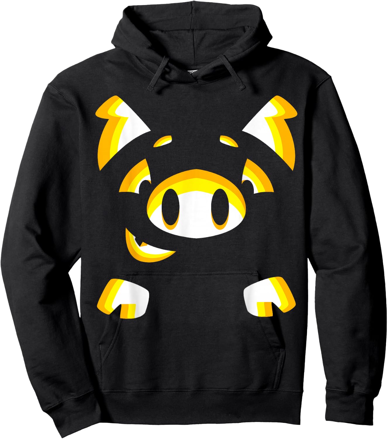 Pig Face Halloween Costume Cute Pig Lover Gift Hoodie - Hoodie | Black