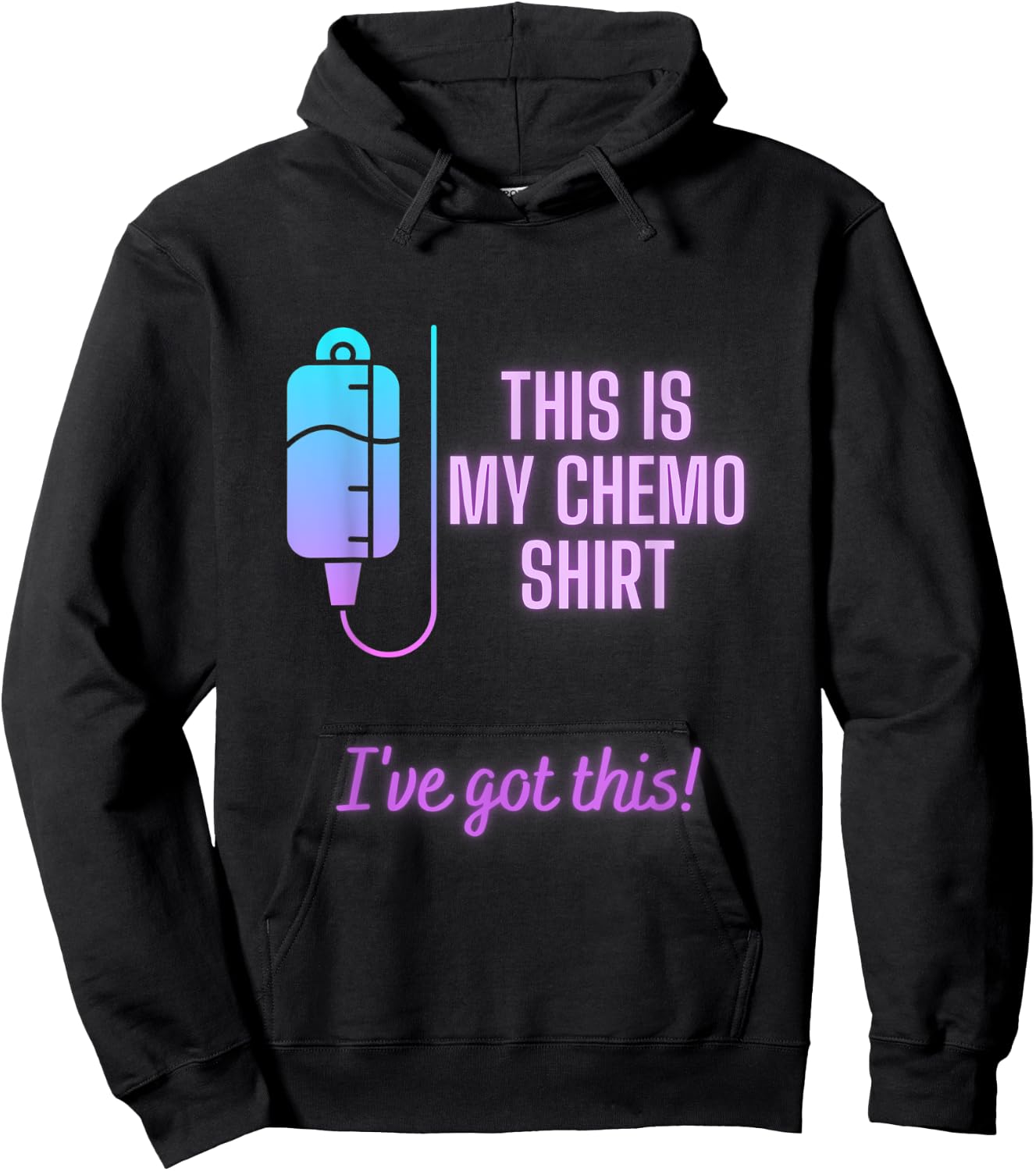 This is my Chemo Shirt - Lung Cancer Chemotherapy Hoodie - Hoodie | Black