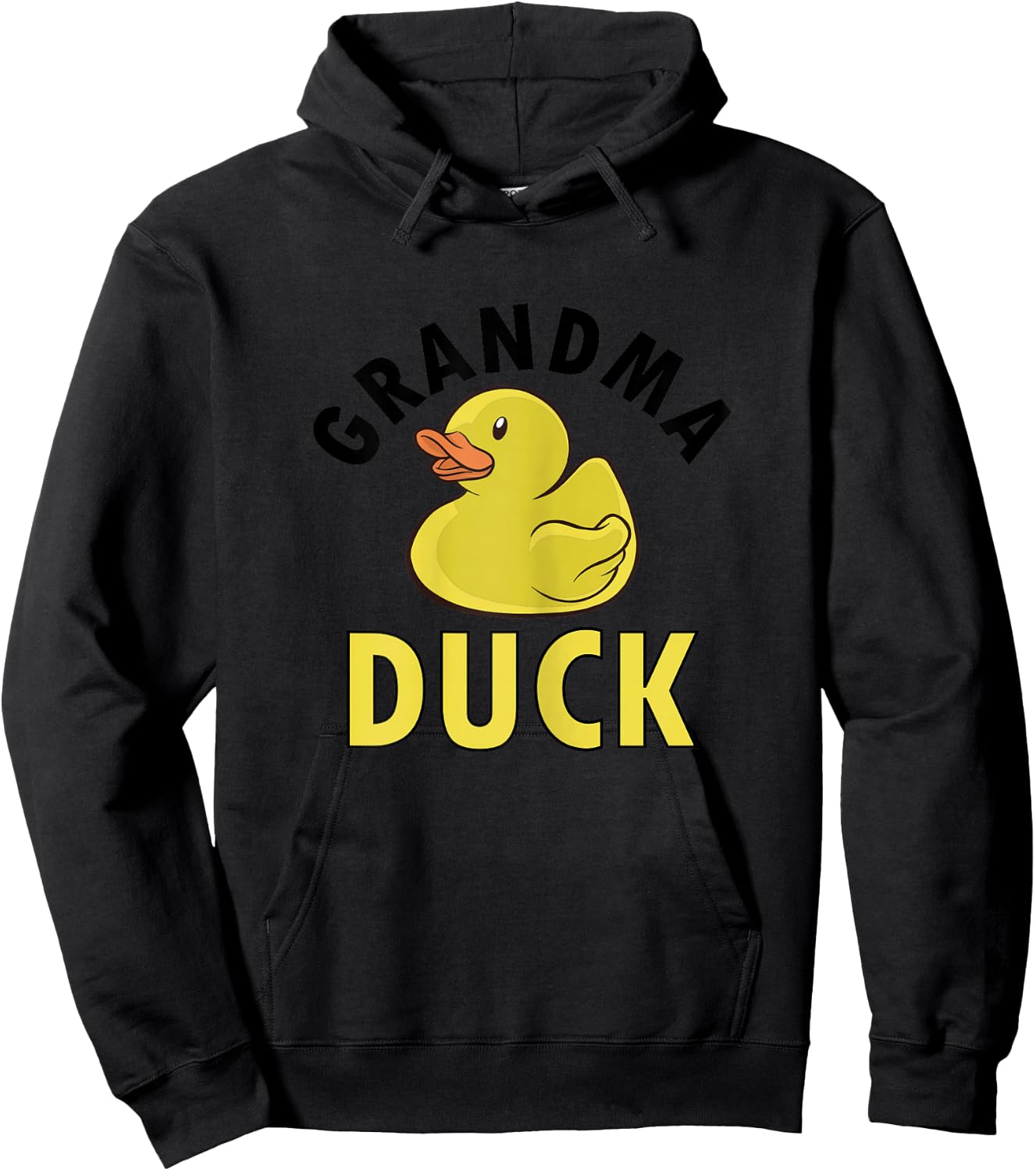 Grandma Duck Grandmother Kids Duck Birthday Matching Hoodie - Hoodie | Black