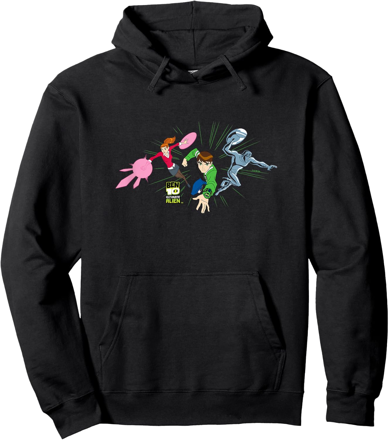 Ben 10 Ultimate Alien: Cosmic Destruction Epic Team Attack Hoodie - Hoodie | Black