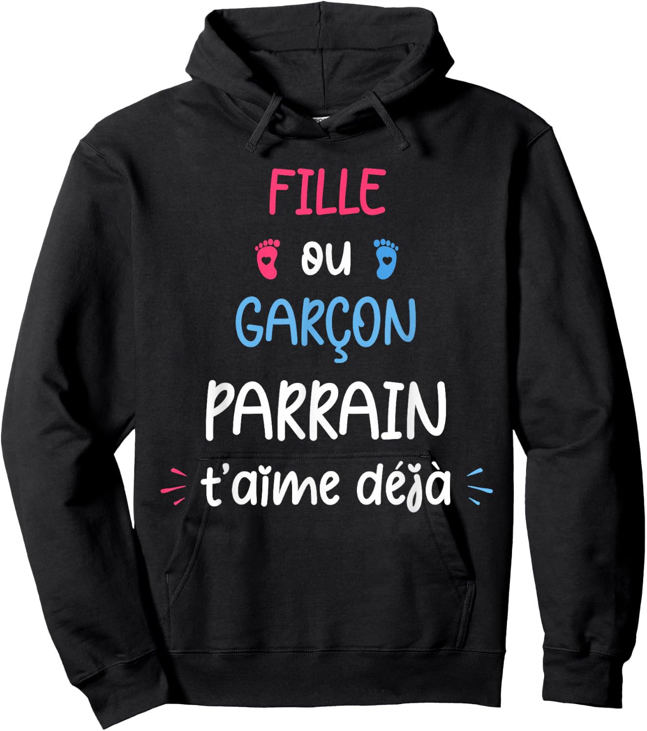 Man Sex Baby Sponsor Baby Shower Girl or Boy , Black, S Hoodie - Hoodie | Black