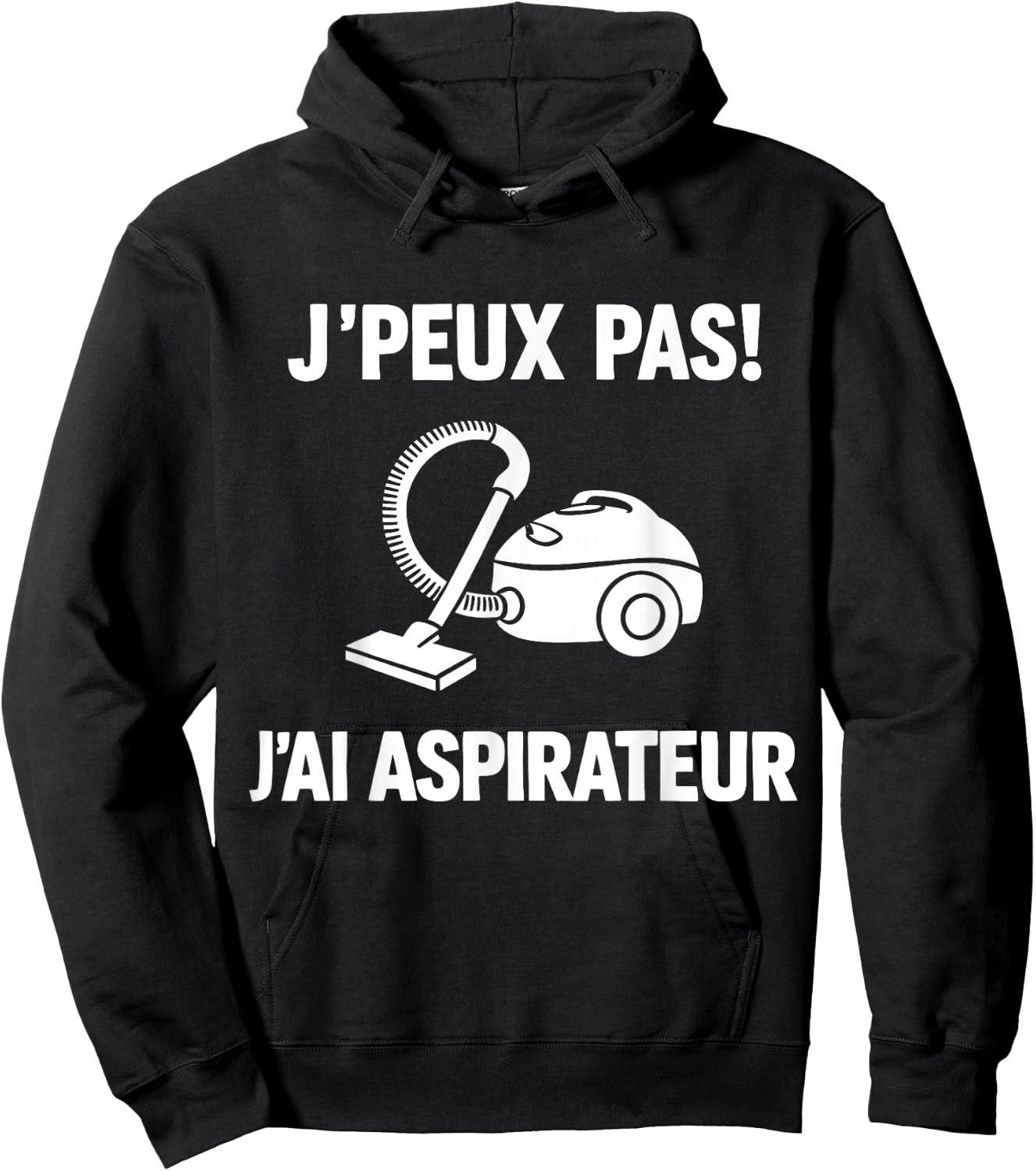 I Can't Have Vacuum Hoodie - Hoodie | Black