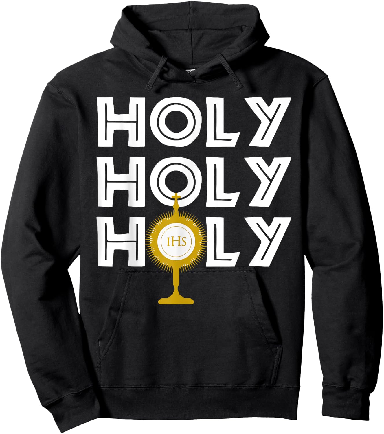 Holy Blessed Sacrament Image - Catholic Church Hoodie - Hoodie | Black