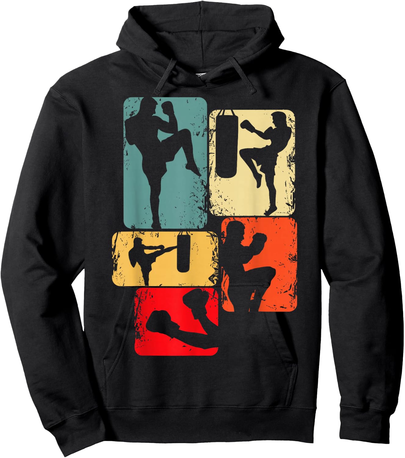 Kickboxing Kickboxer Karate Taekwondo Men's Children's , black Hoodie - Hoodie | Black