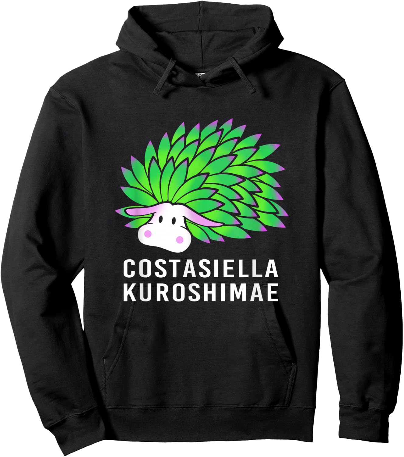 Leaf Slug Lover Costasiella Kuroshimae Leaf Sheep Hoodie - Hoodie | Black
