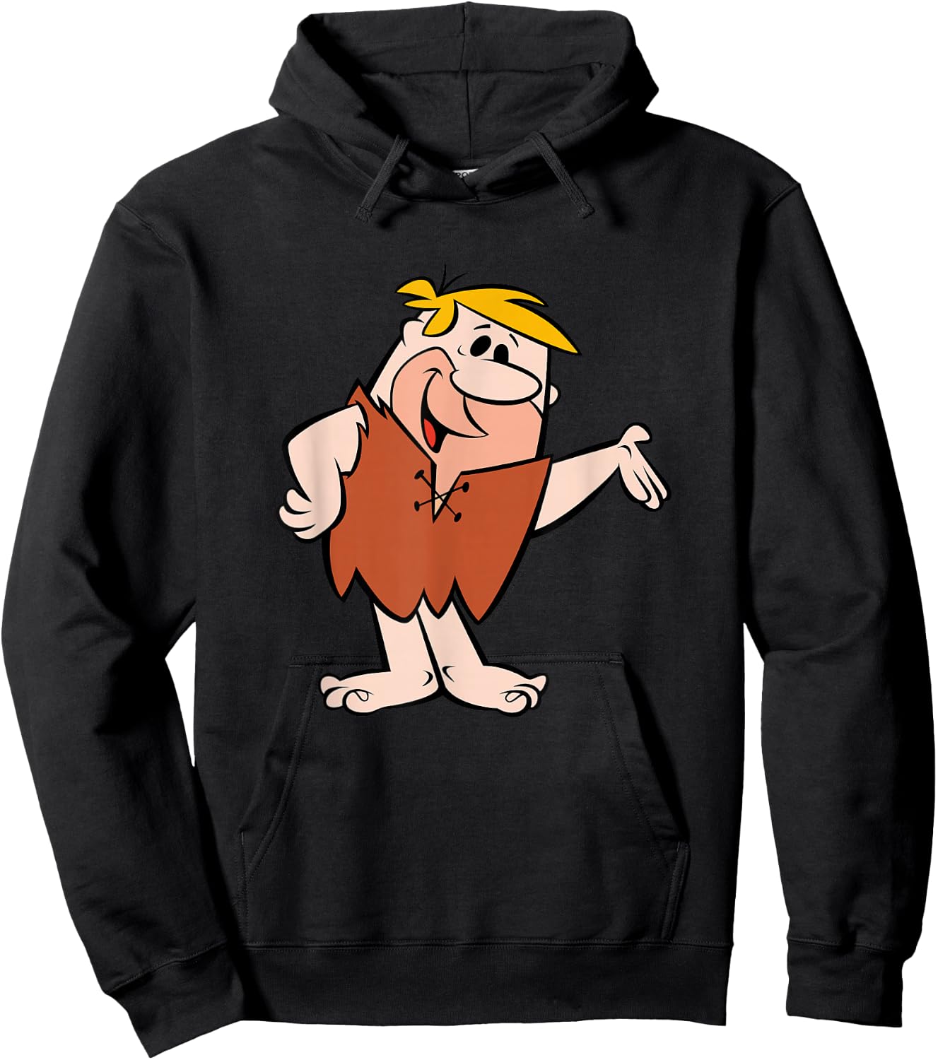 The Flintstones Barney Rubble Big Solo Shot Hoodie - Hoodie | Black