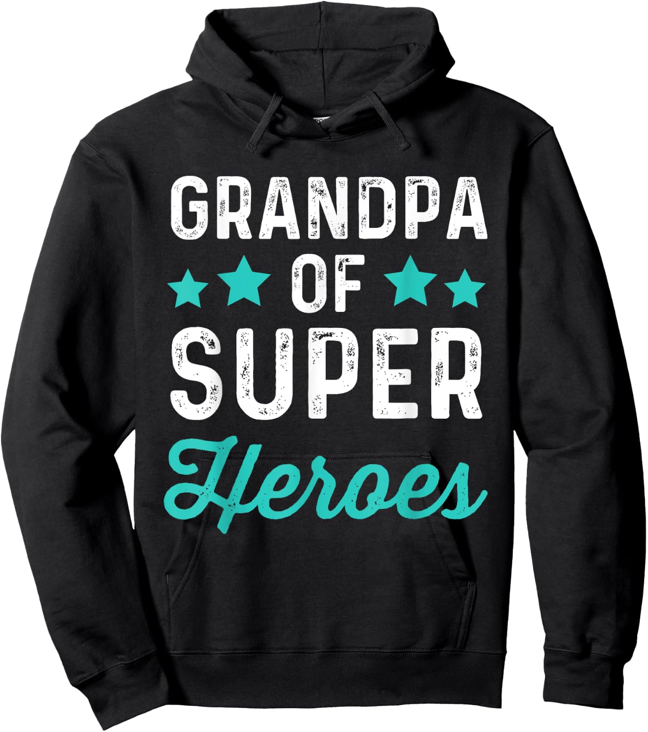 Grandpa Super Heroes | Funny Superhero Grampa Shirt Hoodie - Hoodie | Black