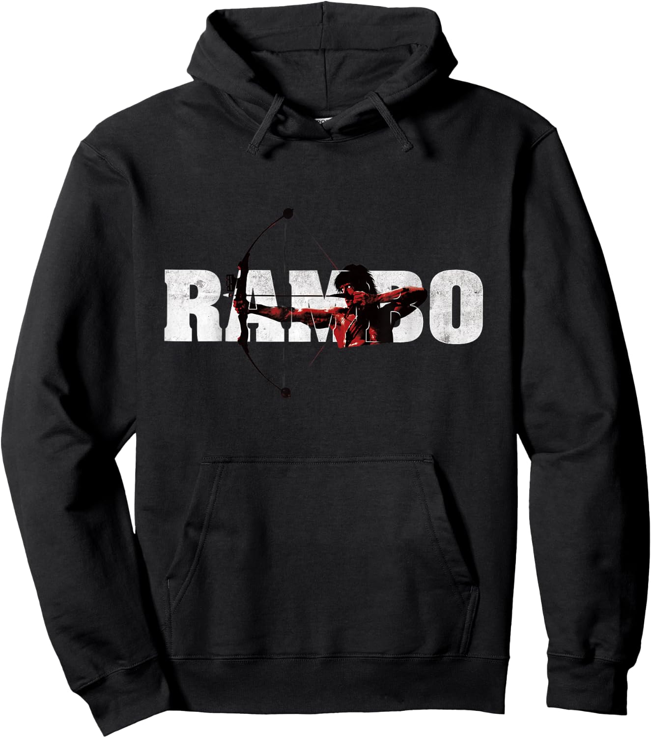 Rambo Compound Bow , gray Hoodie - Hoodie | Black