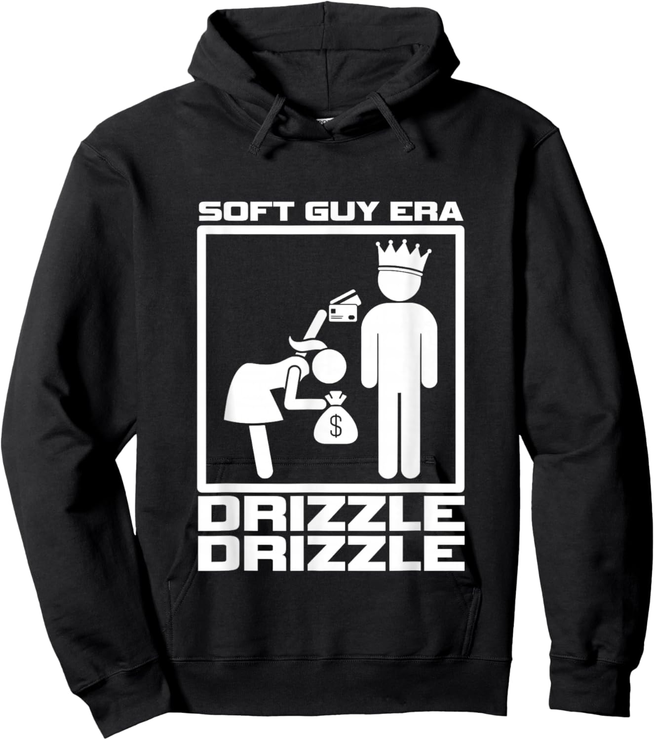 Funny Soft Guy Era Drizzle Drizzle Soft Girl Era Parody Hoodie - Hoodie | Black