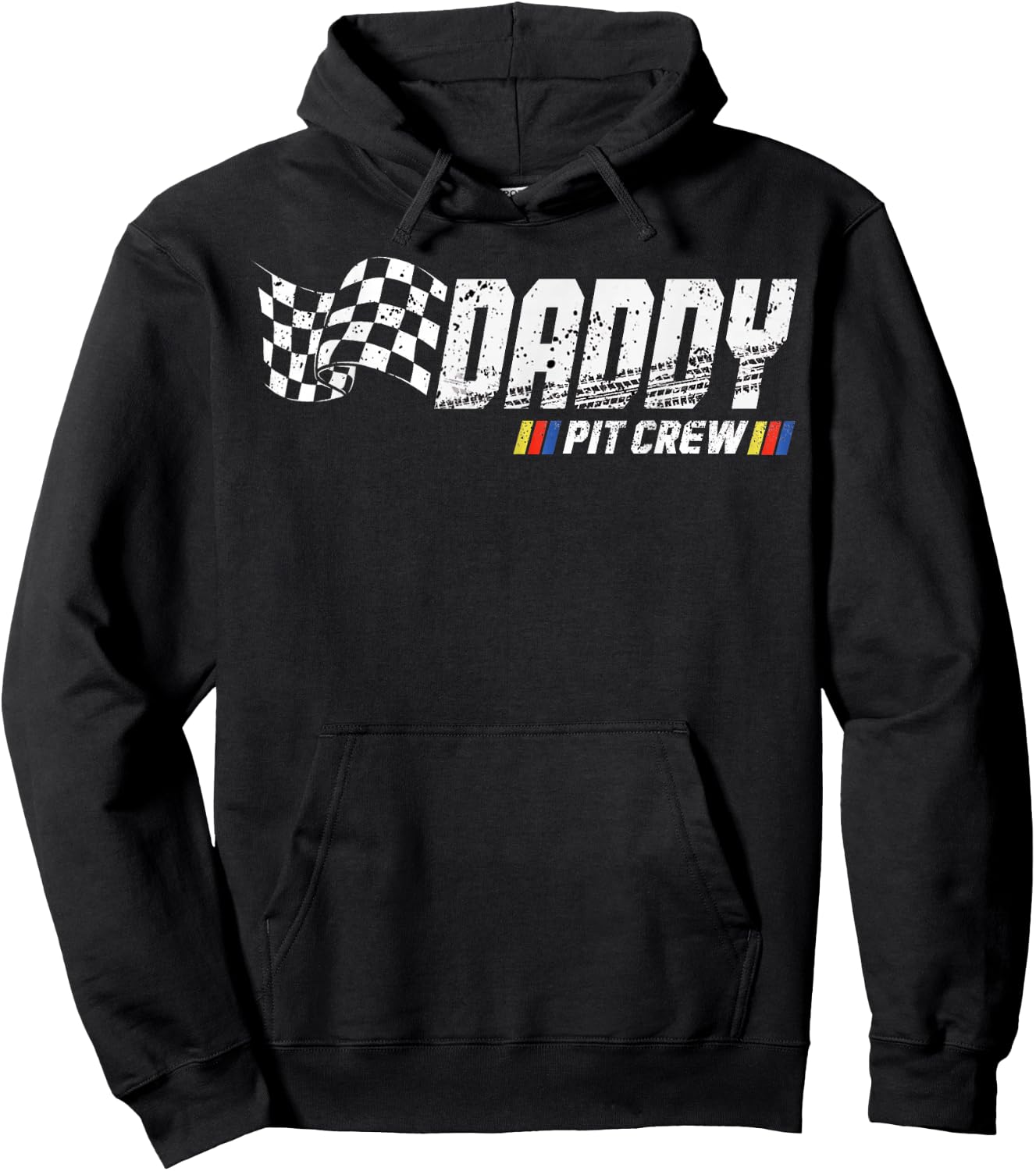 Daddy Pit Crew Race Car Birthday Family Racing Hoodie - Hoodie | Black