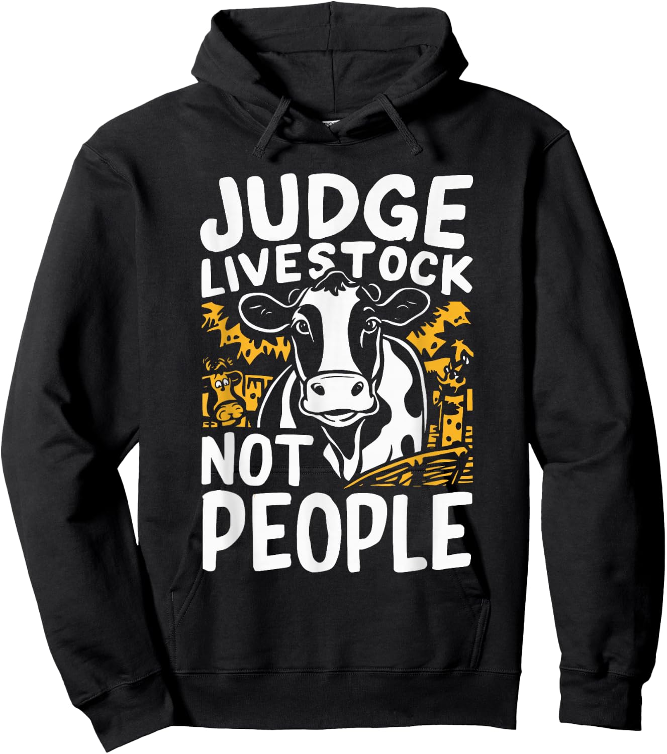 Judge Livestock Not People Hoodie - Hoodie | Black