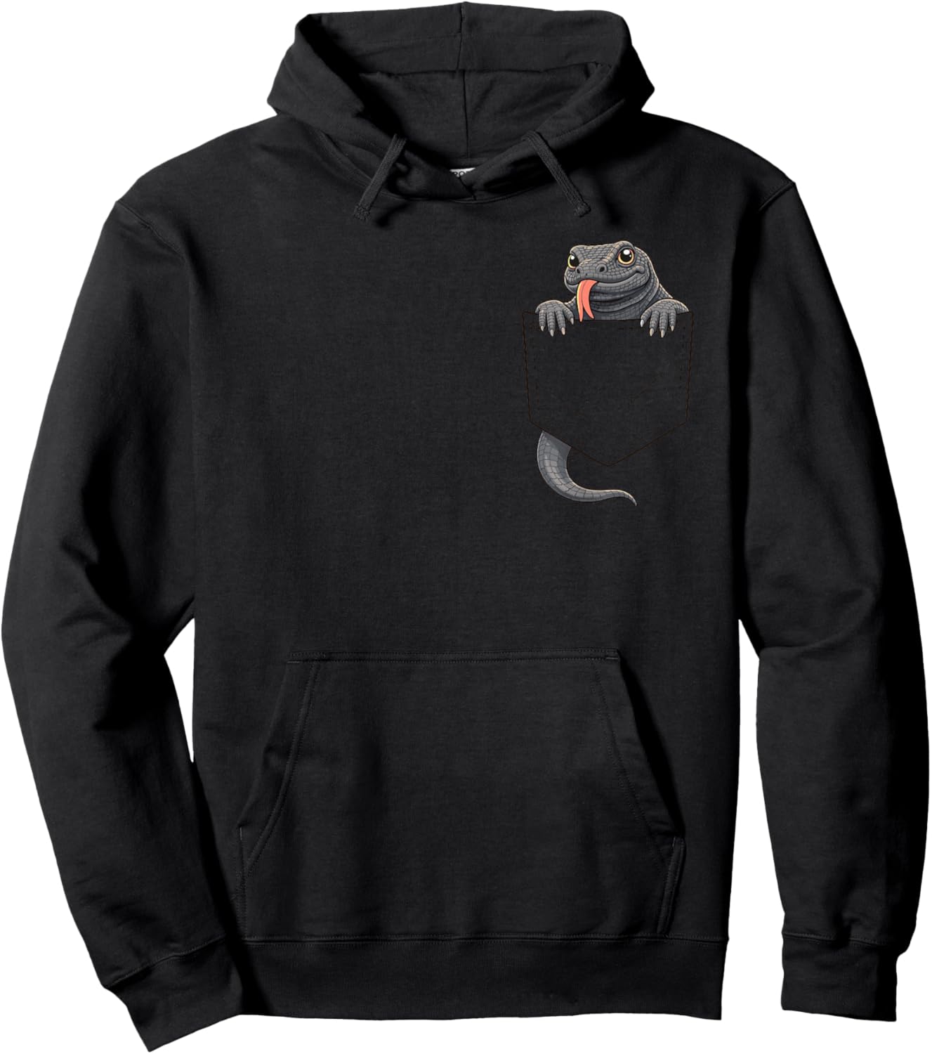 Komodo Dragon Costume Reptile Lizard Halloween Men Kids Boys Hoodie - Hoodie | Black