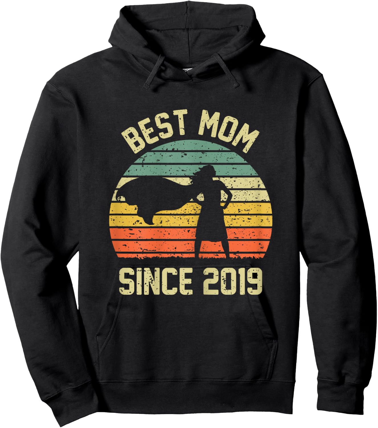Best Mom Since 2019 Shirt Mom Mama Mommy Gifts Mothers Day Hoodie - Hoodie | Black