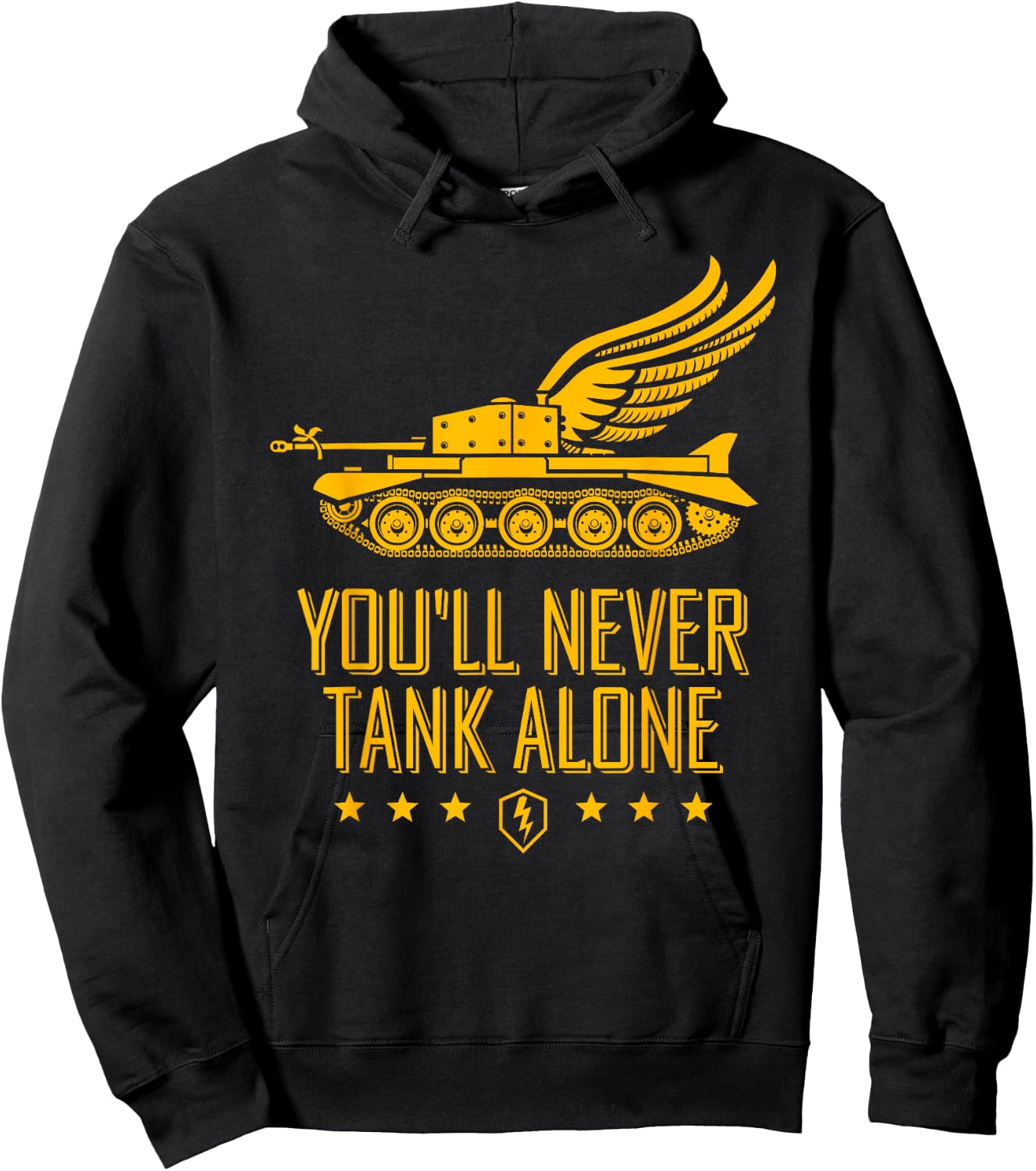 World of Tanks Blitz You'll Never Tank Alone Hoodie - Hoodie | Black