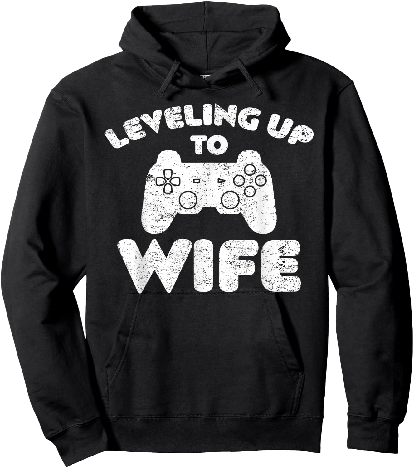 Promoted To Wife Gamer Leveling Up To Wife Hoodie - Hoodie | Black