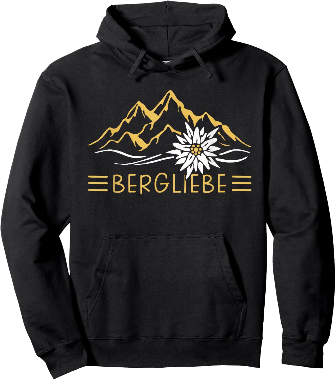 Hiking design as hiking accessory for the mountains , black, s Hoodie - Hoodie | Black