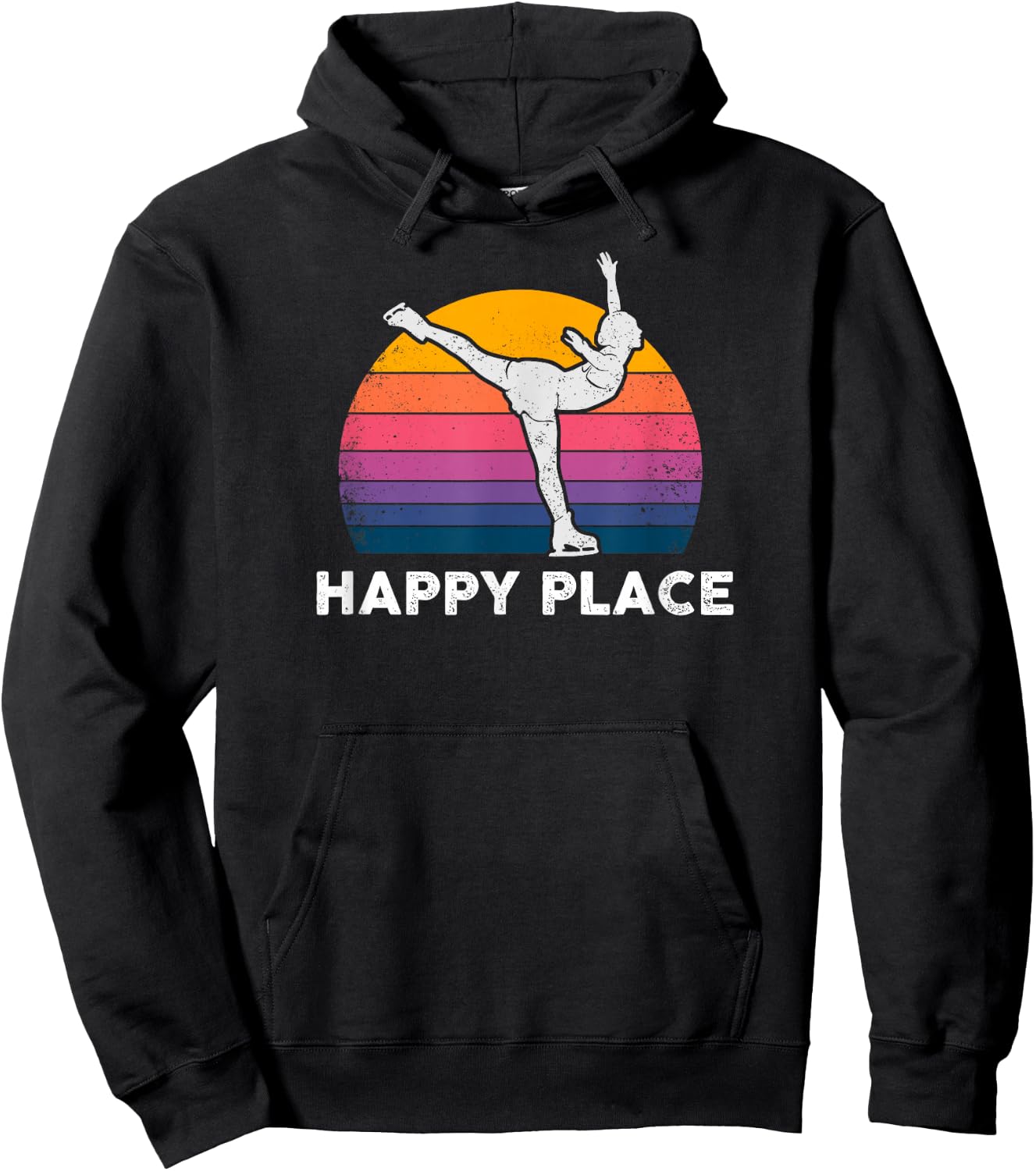 Figure Skating - Happy Place Hoodie - Hoodie | Black