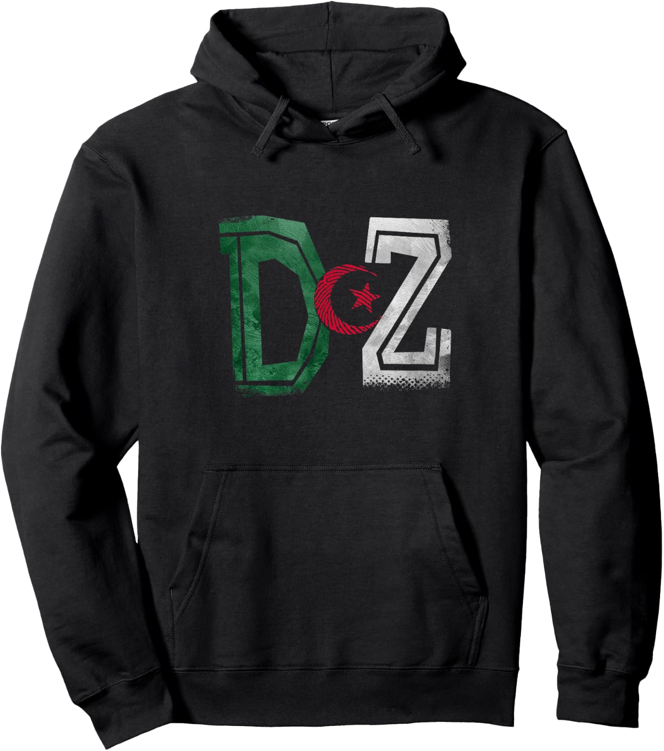 Algerian Flag Football Gift Jersey Dz , Black, S Hoodie - Hoodie | Black