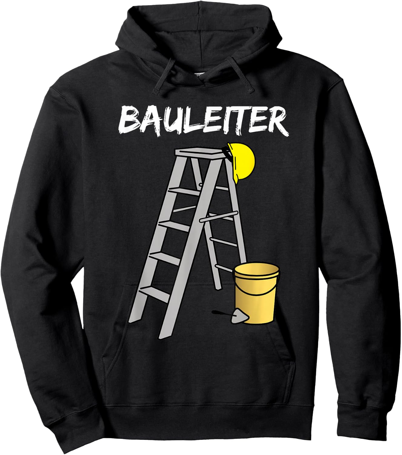 Construction Manager, Construction Worker, Construction Site Costume Fancy Dress Helmet , black Hoodie - Hoodie | Black