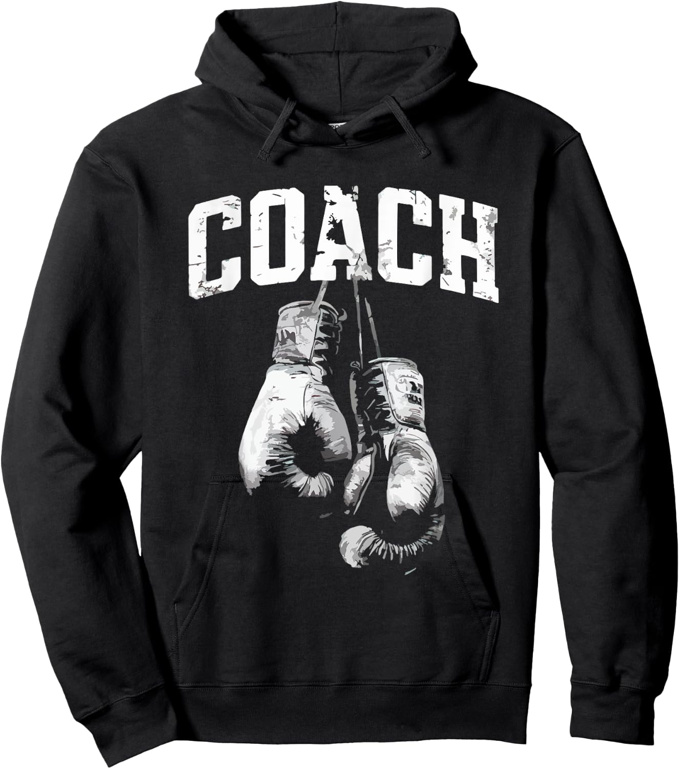 Boxing Coach Vintage Kickboxing Boxing Lover Boxer MMA Hoodie - Hoodie | Black