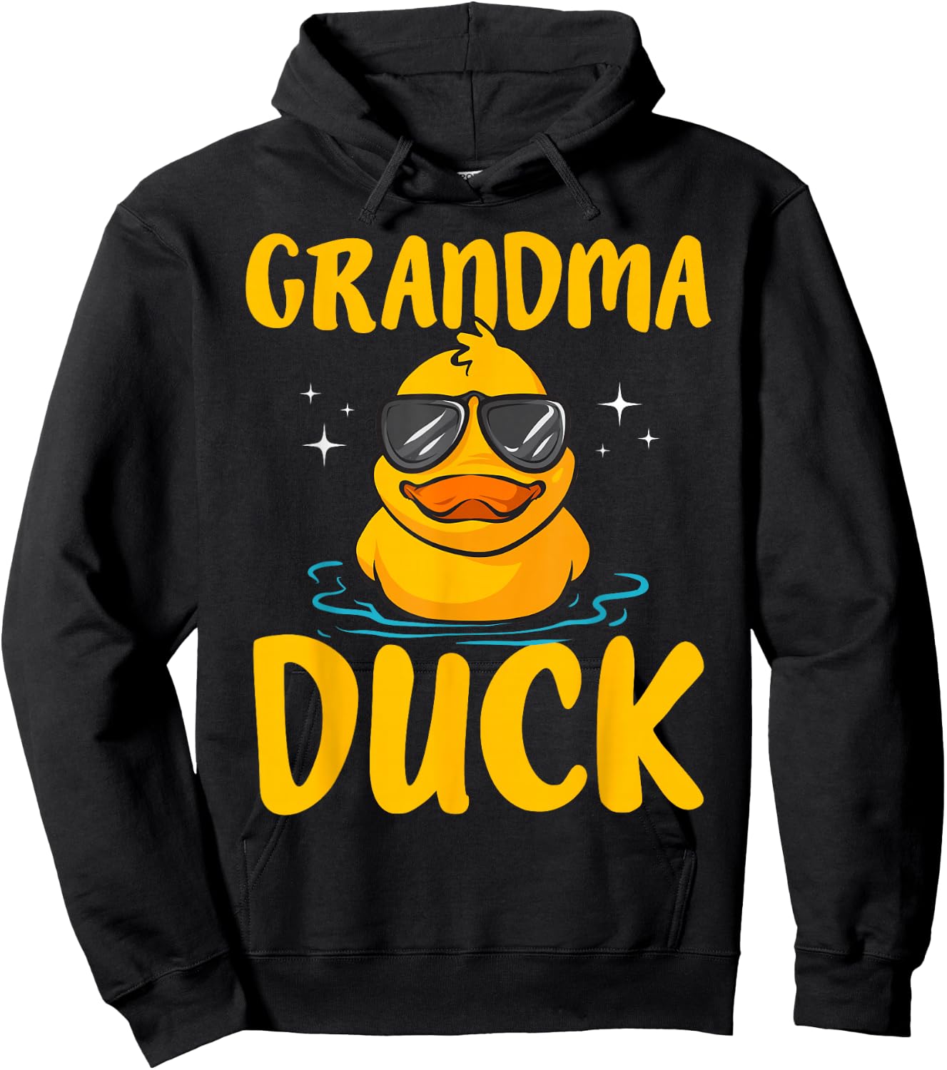 Rubber Duckies Grandma Duck Rubber Duck Hoodie - Hoodie | Black