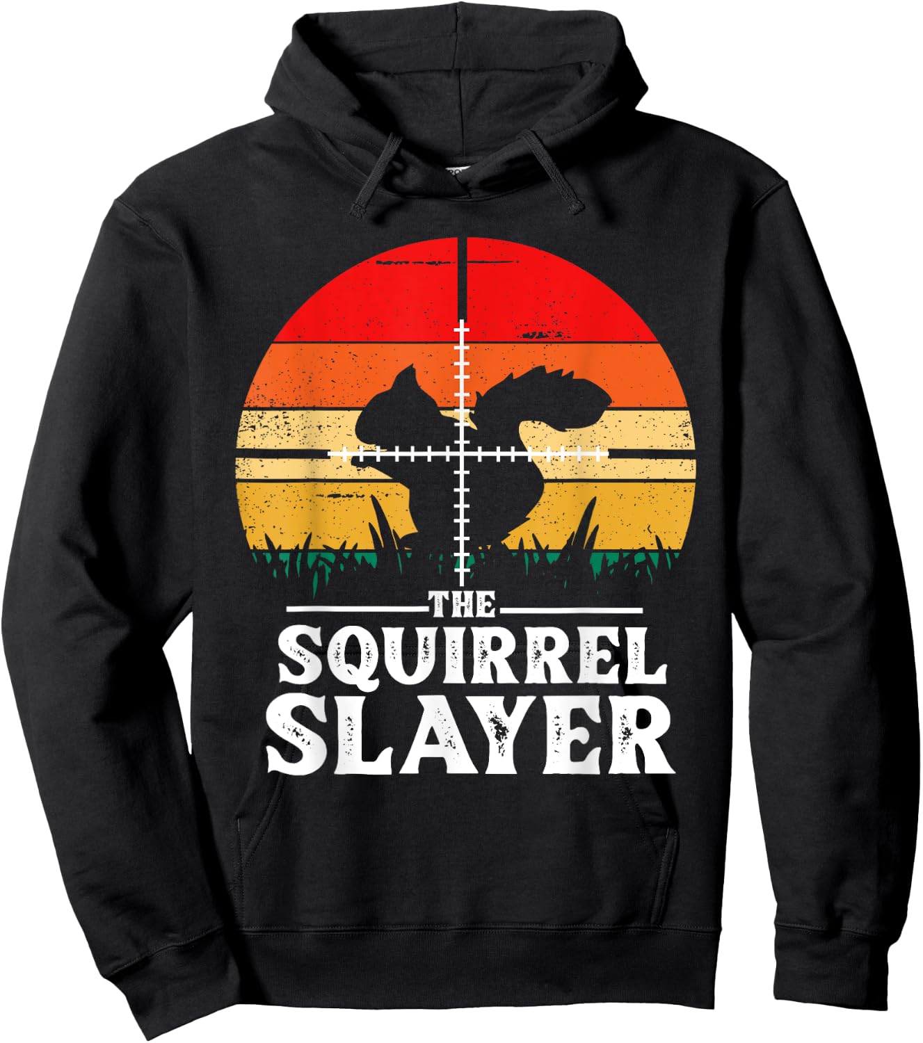 Funny Squirrel Hunting Slayer Shoot Squirrels Hunter Gifts Hoodie - Hoodie | Black