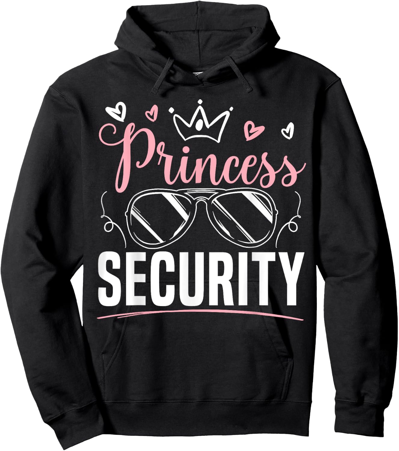 Prinzessinnen-Sicherheitsdesign für eine Ankündigung des großen Bruders Hoodie - Hoodie | Black