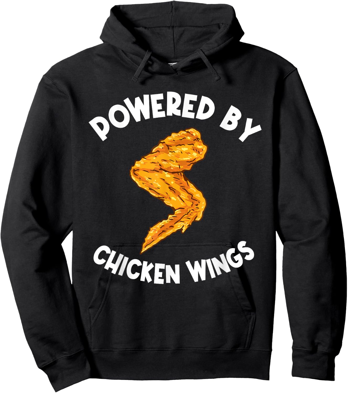 Funny Chicken Wings Apparel Fast Food Hot Wing Hoodie - Hoodie | Black