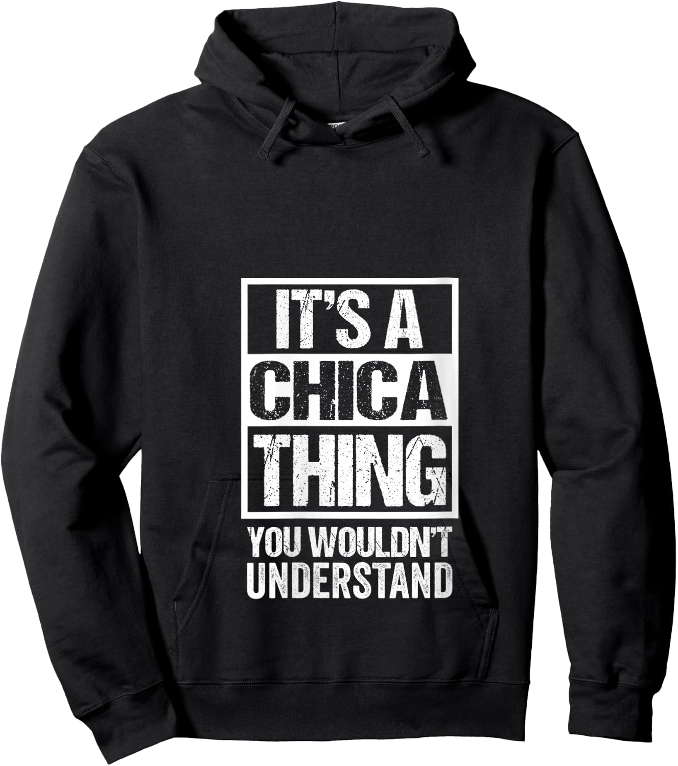 It's A Chica Thing You Wouldn't Understand V-Neck Hoodie - Hoodie | Black
