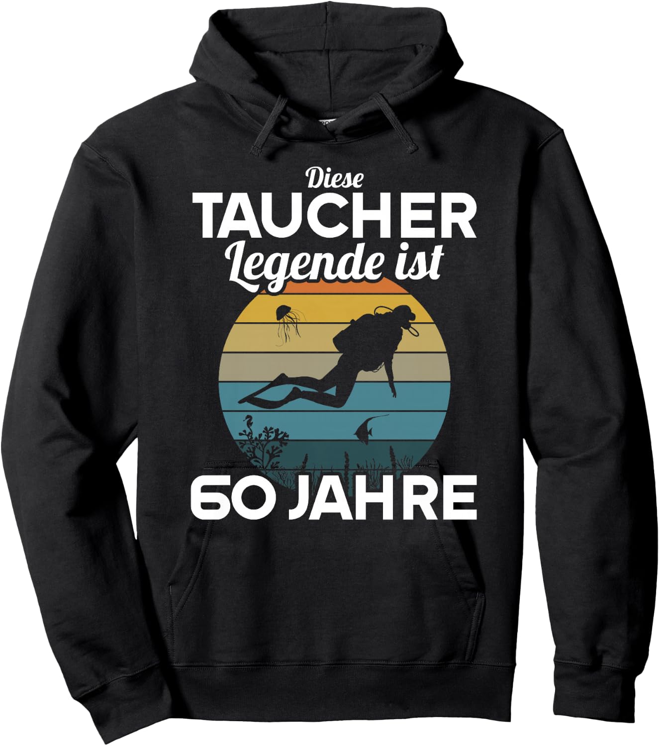 Diese Taucher Legende ist 60 Jahre 60 Geburtstag Taucherin Premium Hoodie - Hoodie | Black