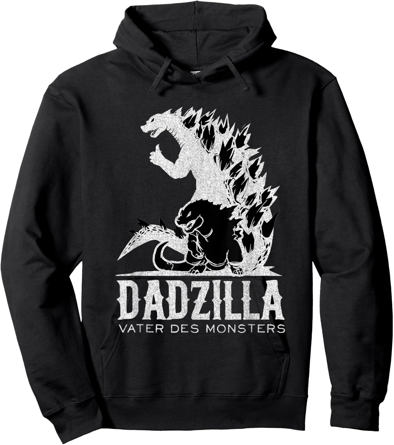 Dadzilla Father of the Monster Funny Dad Father Hoodie - Hoodie | Black