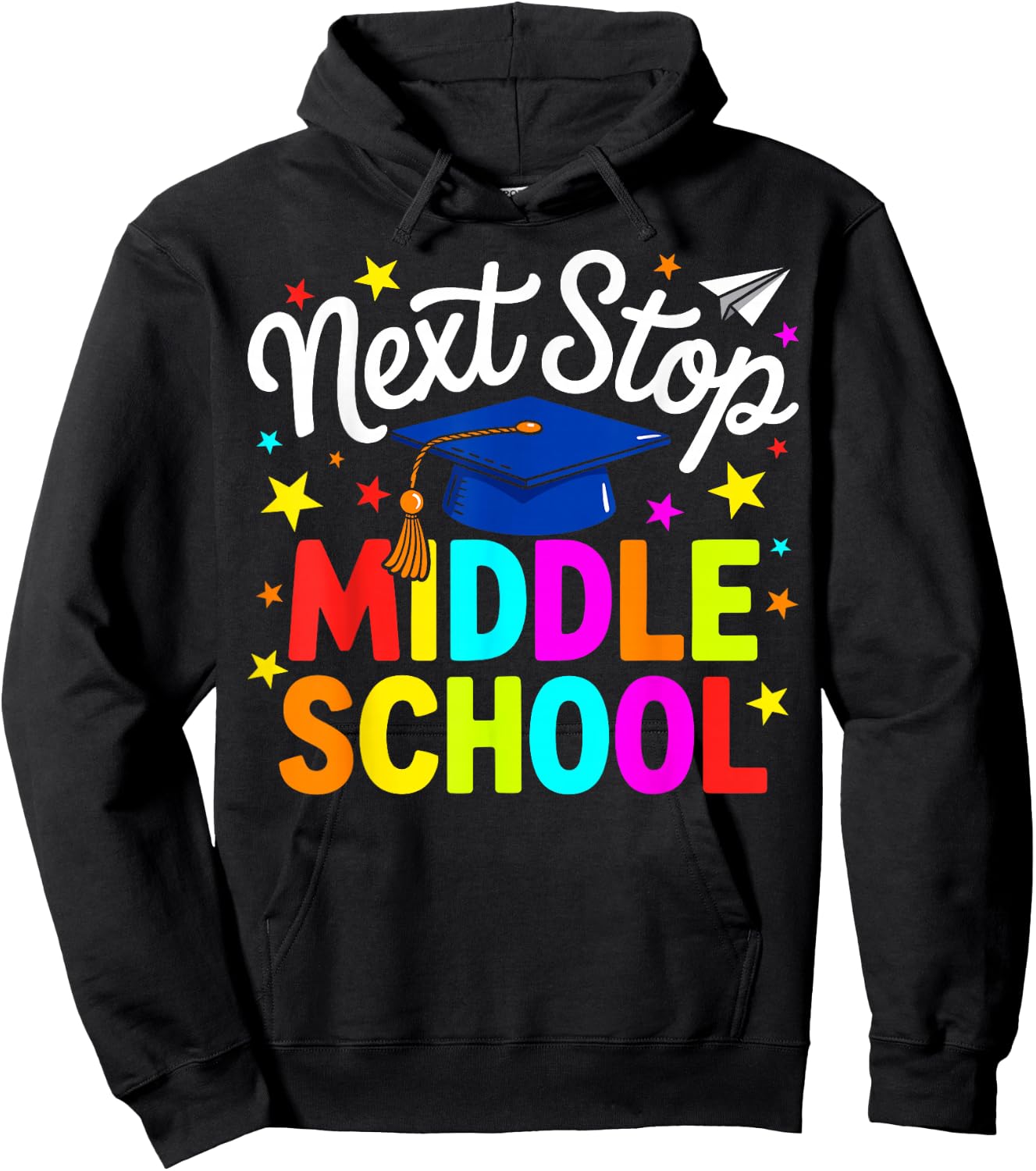 Next Stop Middle School Elementary School Graduation 2026 Hoodie - Hoodie | Black