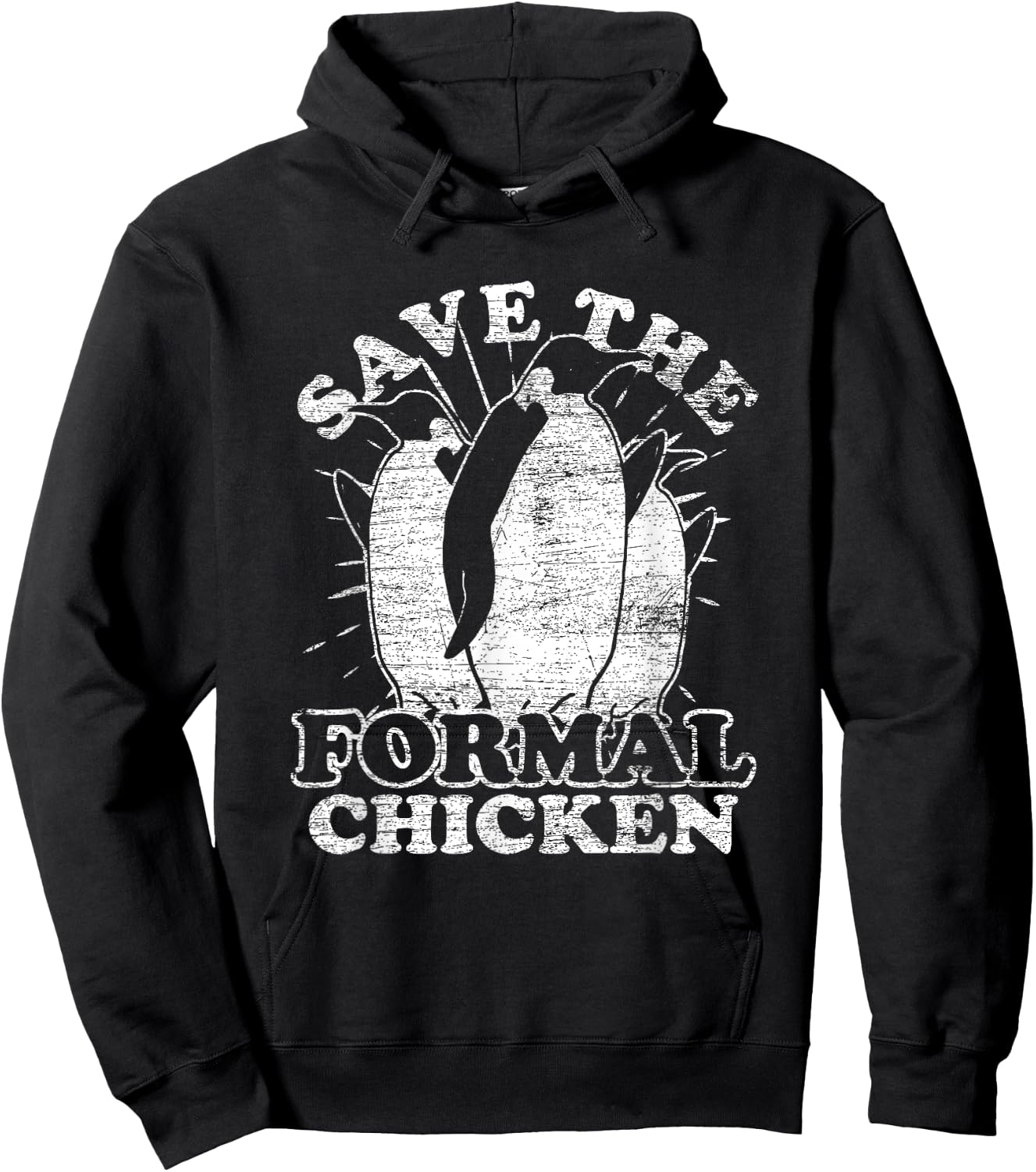 Save The Formal Chicken Penguin Hoodie - Hoodie | Black