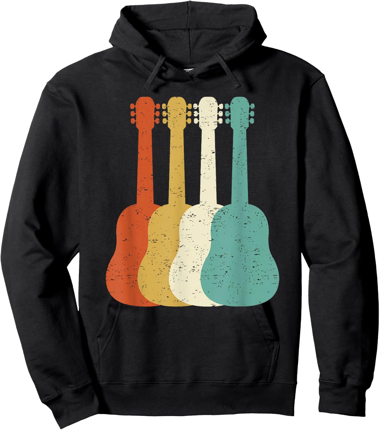 Retro Guitar Player Saying Guitarist I Vintage Guitars Hoodie - Hoodie | Black